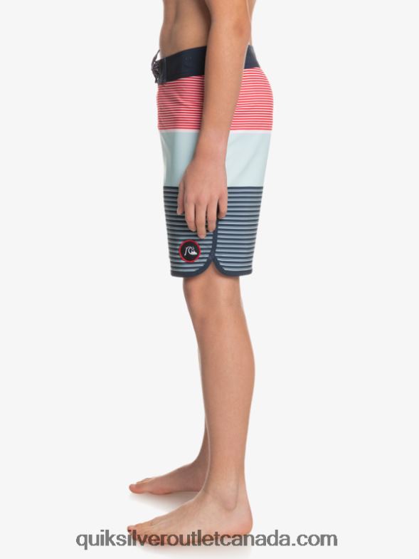 CA Quiksilver Boys 8-16 Surfsilk Tijuana Yth 17 Boardshort high risk red TX4R22272