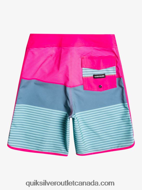 CA Quiksilver Boys 8-16 Surfsilk Tijuana Yth 17 Boardshort pink glo TX4R22268
