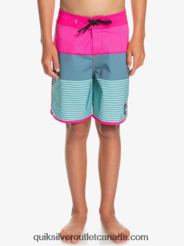 CA Quiksilver Boys 8-16 Surfsilk Tijuana Yth 17 Boardshort pink glo TX4R22268