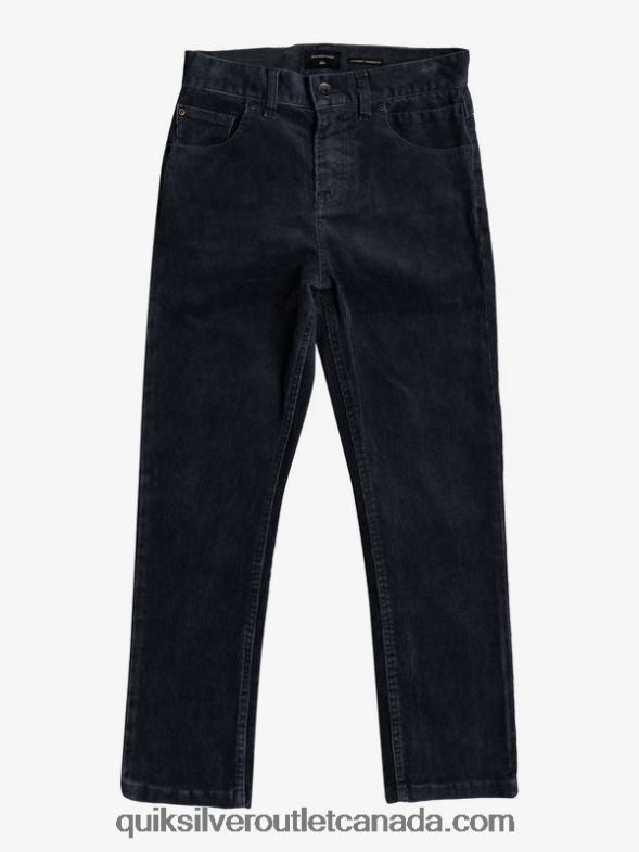 CA Quiksilver Boys 8-16 Kracker Tapered Corduroy Pants black TX4R22330