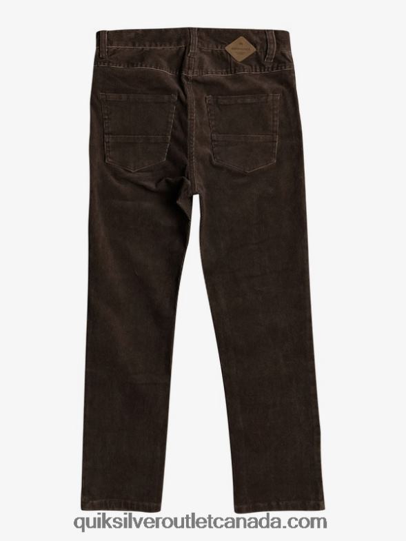CA Quiksilver Boys 8-16 Kracker Tapered Corduroy Pants demitasse TX4R22331