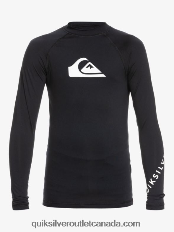 CA Quiksilver Boys 2-7 All Time Ls L/SL Surf Tee black TX4R22074