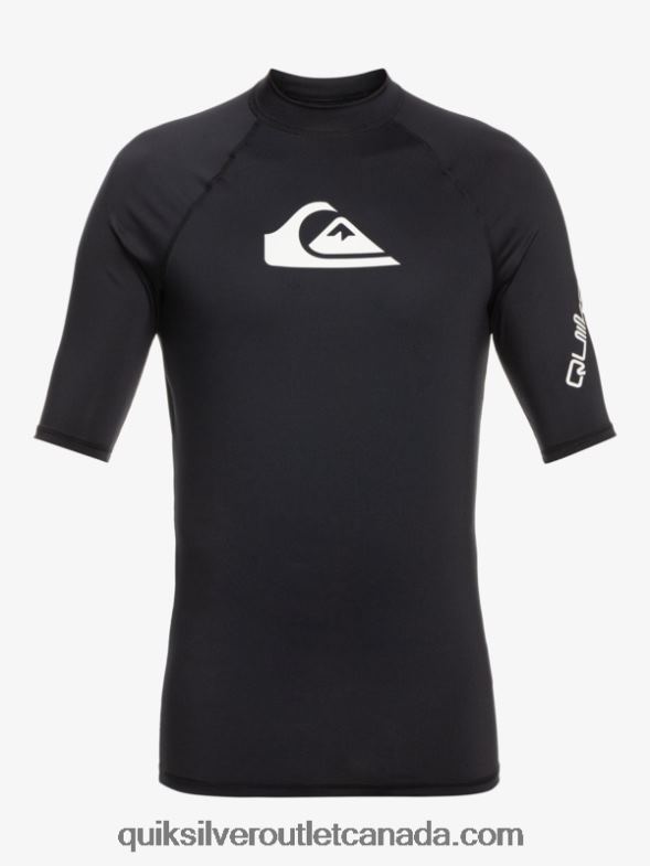 CA Quiksilver Boys 2-7 All Time Short Sleeve UPF 50 Rashguard black TX4R22127