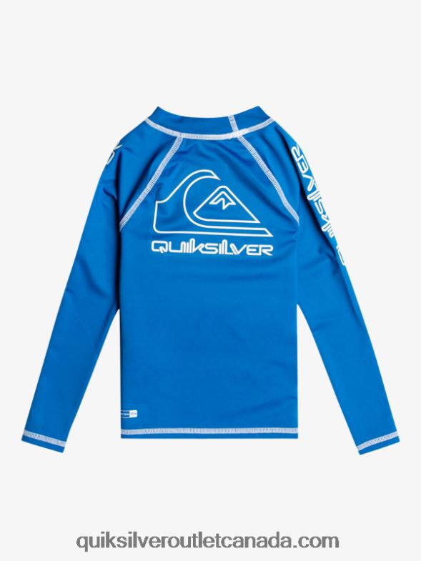 CA Quiksilver Boys 2-7 On Tour Long Sleeve UPF 50 Rashguard snorkel blue TX4R22219