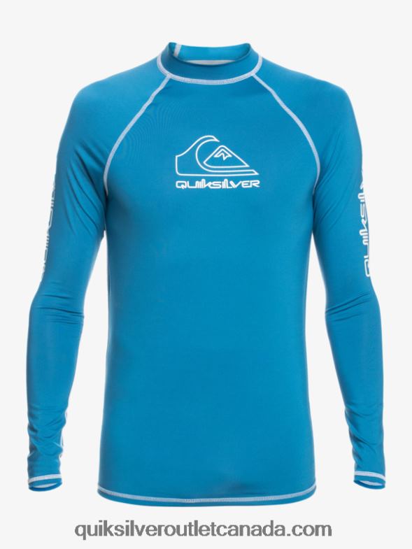 CA Quiksilver Boys 2-7 On Tour Long Sleeve UPF 50 Rashguard vallarta blue TX4R22222