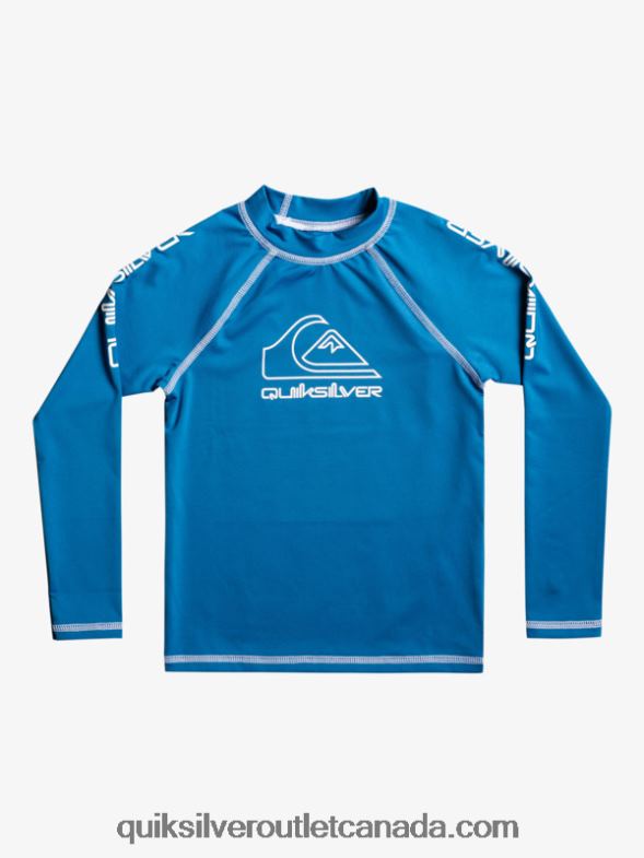 CA Quiksilver Boys 2-7 On Tour Long Sleeve UPF 50 Rashguard vallarta blue TX4R22222