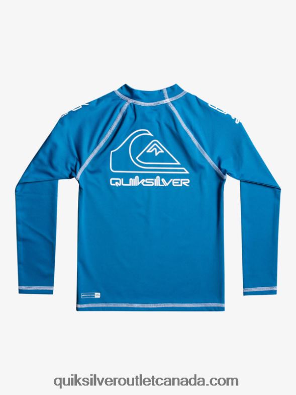 CA Quiksilver Boys 2-7 On Tour Long Sleeve UPF 50 Rashguard vallarta blue TX4R22222