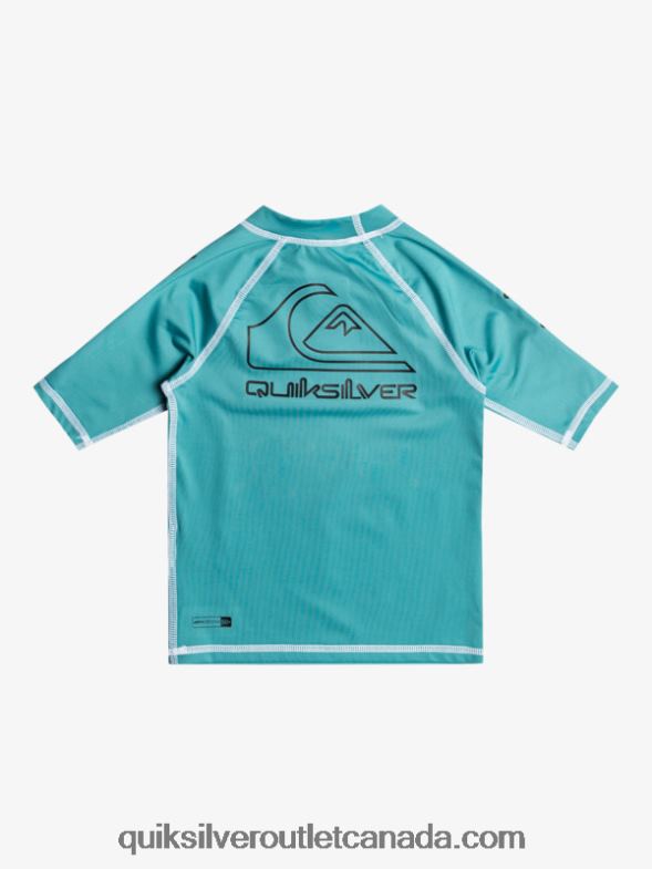 CA Quiksilver Boys 2-7 On Tour Short Sleeve UPF 50 Rashguard brittany blue TX4R22115