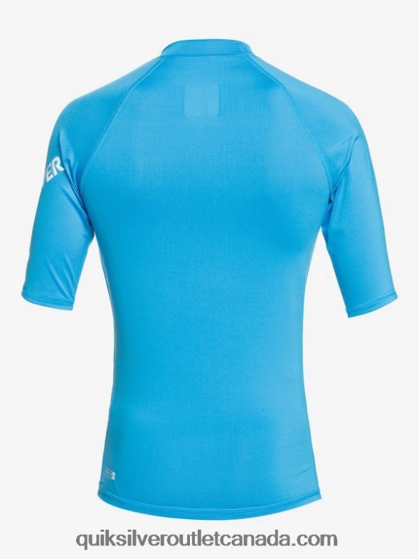 CA Quiksilver Boys 8-16 All Time Short Sleeve UPF 50 Rashguard blithe TX4R22244