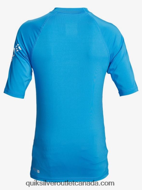 CA Quiksilver Boys 8-16 All Time Short Sleeve UPF 50 Rashguard blithe TX4R22244