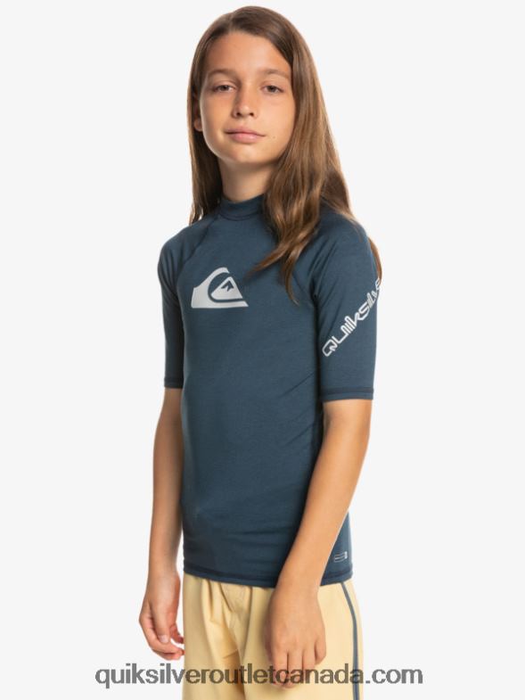 CA Quiksilver Boys 8-16 All Time Ss Youth S/SL Surf Tee navy blazer heather TX4R22061