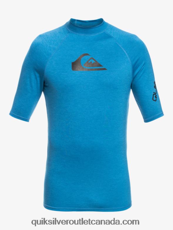 CA Quiksilver Boys 8-16 All Time Ss Youth S/SL Surf Tee vallarta blue heather TX4R22064