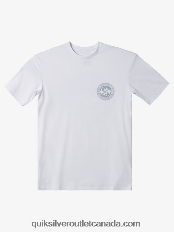 CA Quiksilver Boys 8-16 Mix Session UPF 50 Short Sleeve Surf Tee snow white TX4R22014