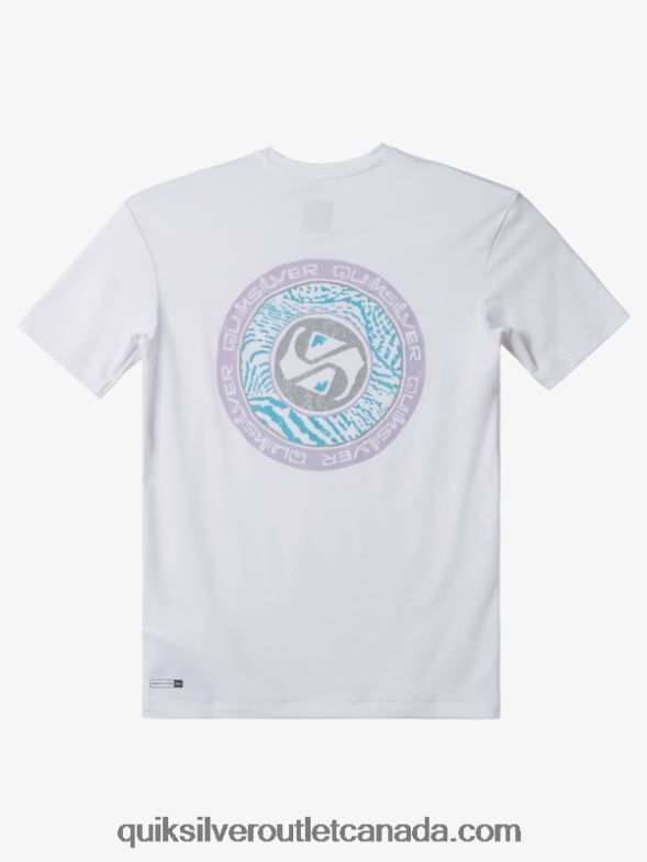 CA Quiksilver Boys 8-16 Mix Session UPF 50 Short Sleeve Surf Tee snow white TX4R22014