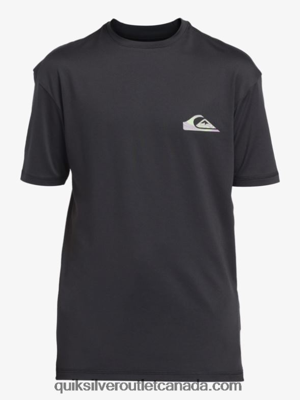CA Quiksilver Boys 8-16 Mix Session UPF 50 Short Sleeve Surf Tee tarmac TX4R22012