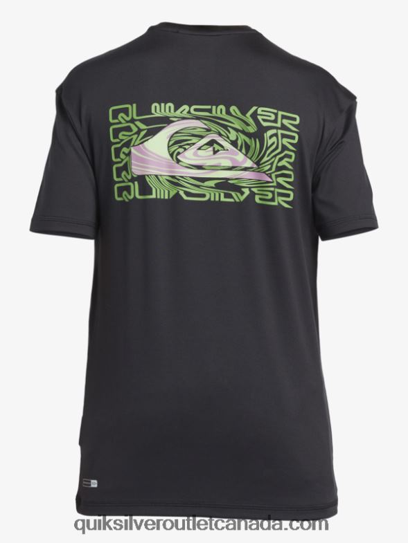 CA Quiksilver Boys 8-16 Mix Session UPF 50 Short Sleeve Surf Tee tarmac TX4R22012
