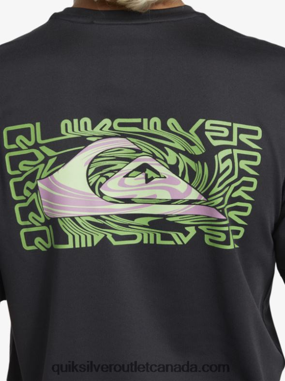 CA Quiksilver Boys 8-16 Mix Session UPF 50 Short Sleeve Surf Tee tarmac TX4R22012
