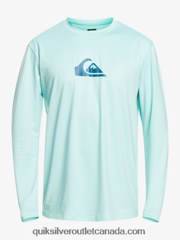 CA Quiksilver Boys 8-16 Solid Streak Ls Youth L/SL Surf Tee angel blue TX4R22122
