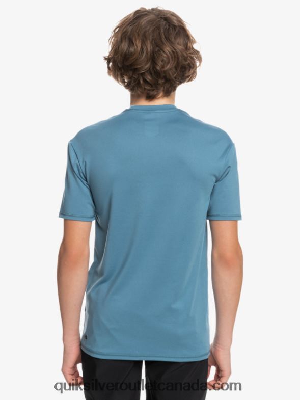 CA Quiksilver Boys 8-16 Solid Streak Short Sleeve UPF 50 Surf T-Shirt provencial TX4R22138