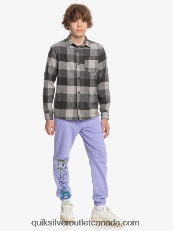 CA Quiksilver Boys 8-16 Motherfly Long Sleeve Flannel Shirt iron gate motherfly TX4R22307