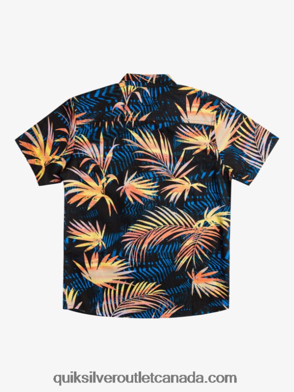 CA Quiksilver Boys 8-16 Ripped Up Short Sleeve Shirt black rippedup TX4R22196