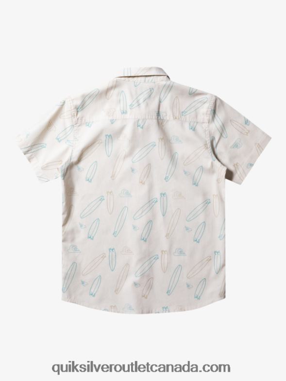 CA Quiksilver Boys Where Is My Board Short Sleeve Shirt birch wheres my board TX4R22008