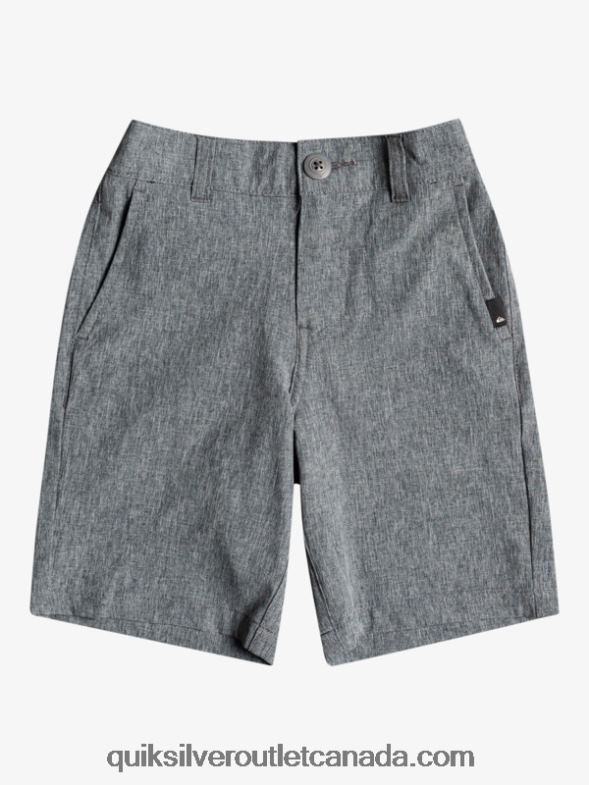 CA Quiksilver Boys 2-7 Union Heather Amphibian 14 Hybrid Shorts black TX4R22333