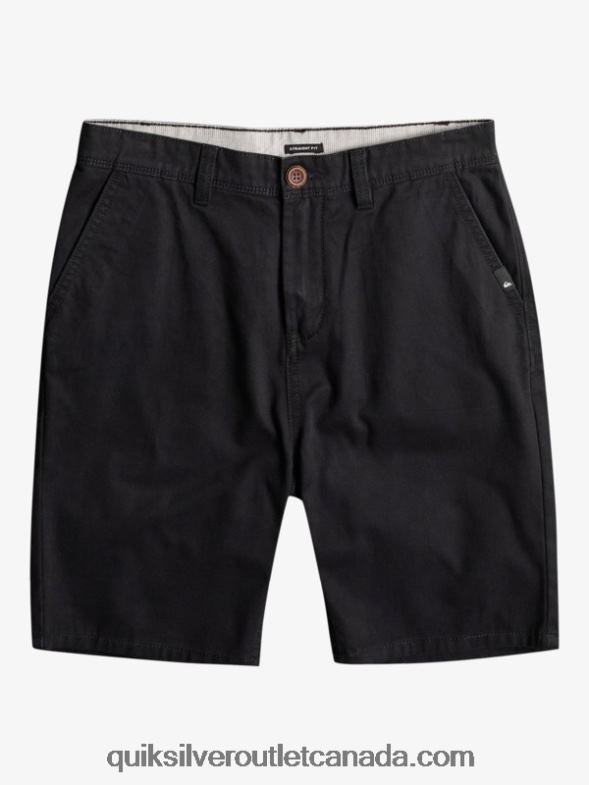 CA Quiksilver Boys 8-16 Everyday 17 Chino Shorts black TX4R22287