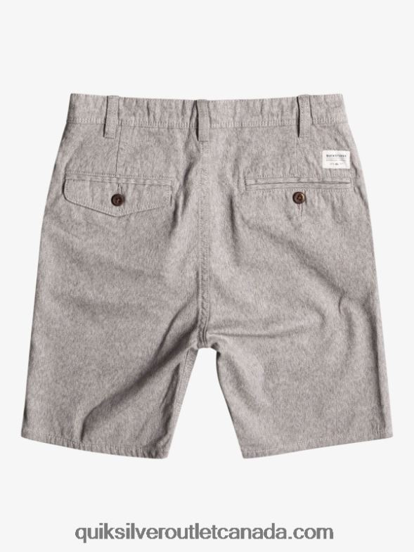 CA Quiksilver Boys 8-16 Everyday 17 Chino Shorts light grey heather TX4R22286