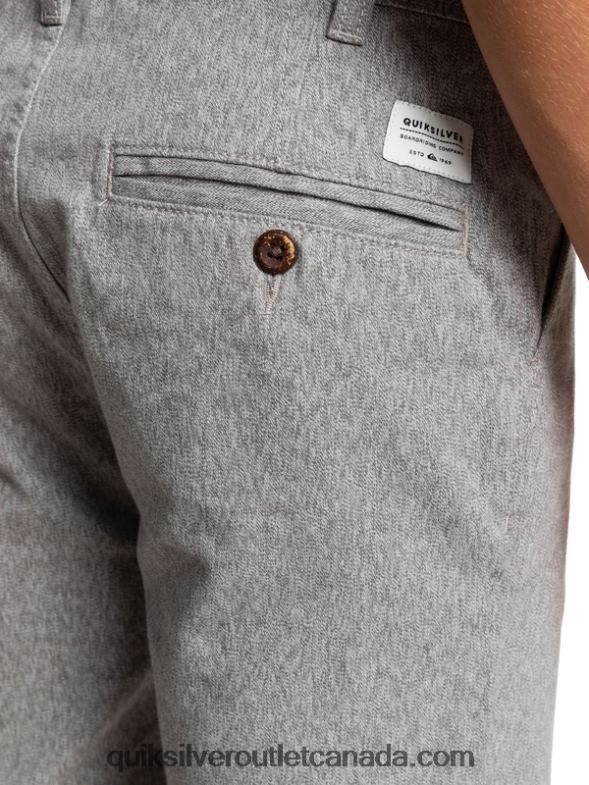 CA Quiksilver Boys 8-16 Everyday 17 Chino Shorts light grey heather TX4R22286