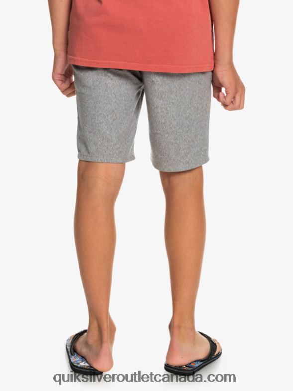 CA Quiksilver Boys 8-16 Everyday 17 Chino Shorts light grey heather TX4R22286