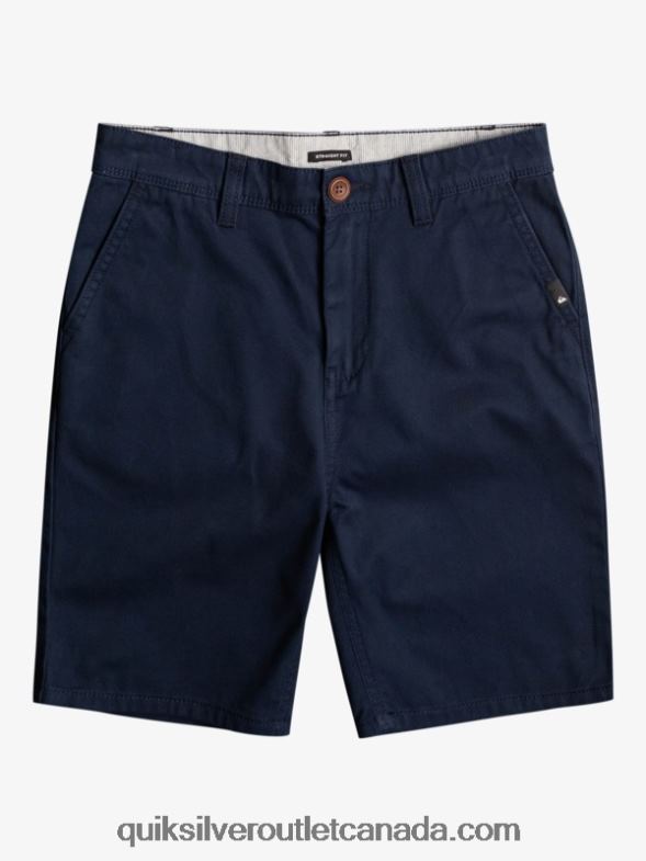 CA Quiksilver Boys 8-16 Everyday 17 Chino Shorts navy blazer TX4R22289