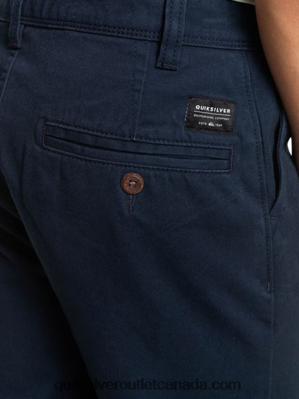 CA Quiksilver Boys 8-16 Everyday 17 Chino Shorts navy blazer TX4R22289