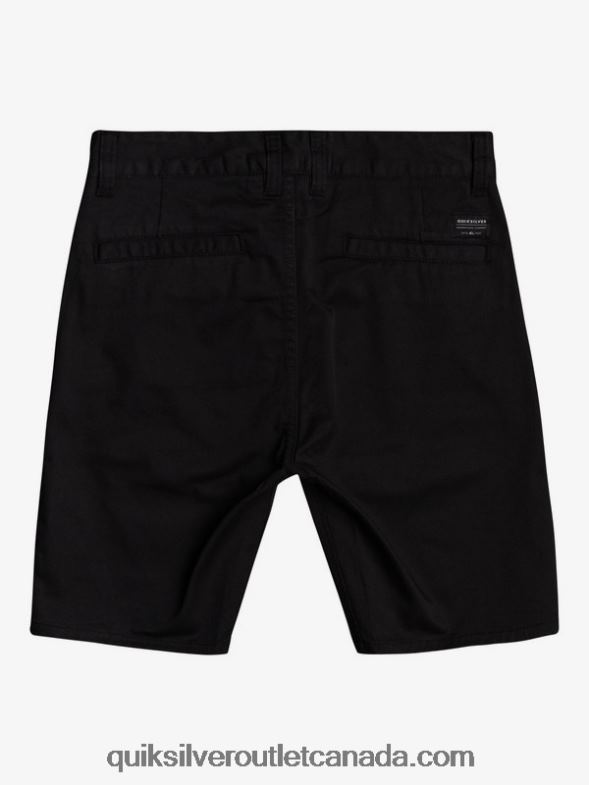 CA Quiksilver Boys 8-16 New Everyday Union Stretch Chino Shorts black TX4R22109