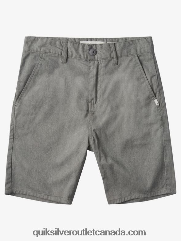 CA Quiksilver Boys 8-16 New Everyday Union Stretch Chino Shorts light grey heather TX4R22108