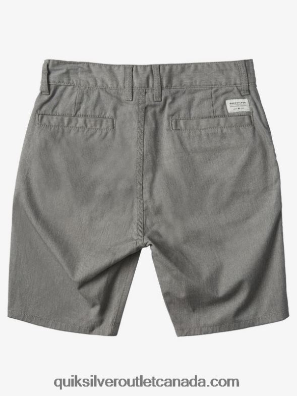 CA Quiksilver Boys 8-16 New Everyday Union Stretch Chino Shorts light grey heather TX4R22108