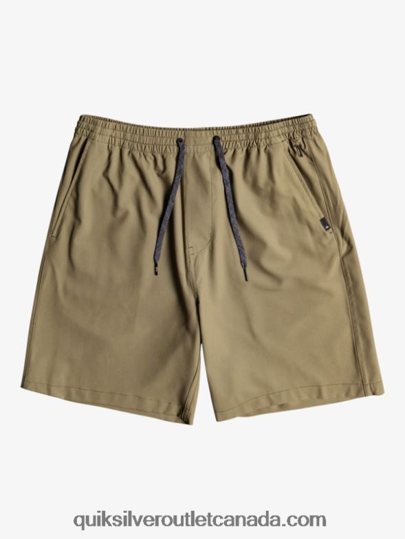 CA Quiksilver Boys 8-16 Ocean Elastic Amph Yth 18 Hybrid Shorts grape leaf TX4R22255