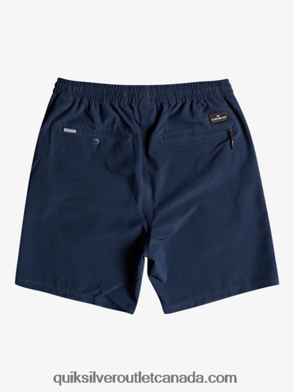CA Quiksilver Boys 8-16 Ocean Elastic Amph Yth 18 Hybrid Shorts navy blazer TX4R22256