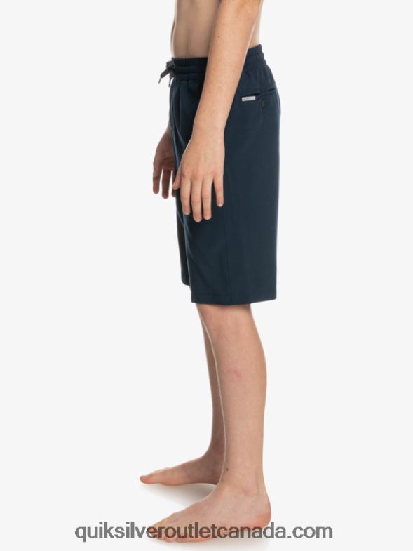 CA Quiksilver Boys 8-16 Ocean Elastic Amph Yth 18 Hybrid Shorts navy blazer TX4R22256
