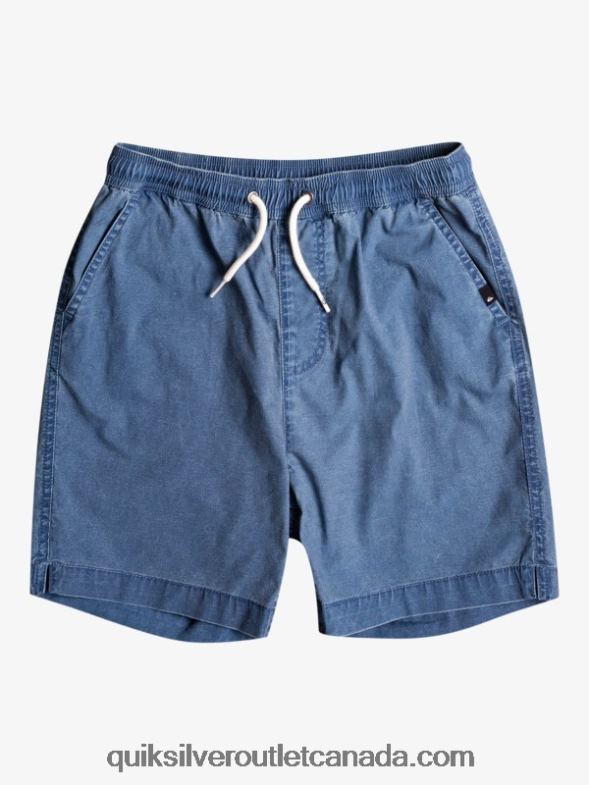 CA Quiksilver Boys 8-16 Taxer 15 Elastic Waist Shorts insignia blue TX4R22083