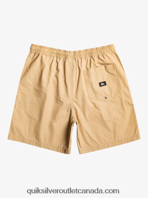 CA Quiksilver Boys 8-16 Taxer 15 Elastic Waist Shorts plage TX4R22080