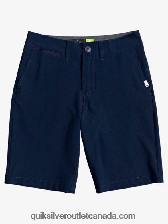 CA Quiksilver Boys 8-16 Union Amphibian 19 Hybrid Shorts navy blazer TX4R22238