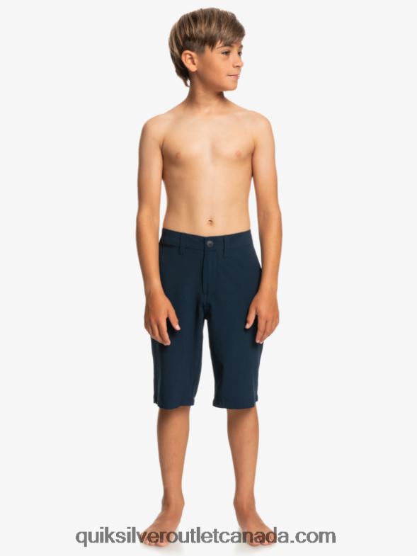 CA Quiksilver Boys 8-16 Union Amphibian 19 Hybrid Shorts navy blazer TX4R22238