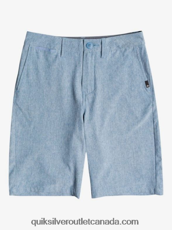 CA Quiksilver Boys 8-16 Union Heather Amphibian 19 Hybrid Shorts captains blue TX4R22327