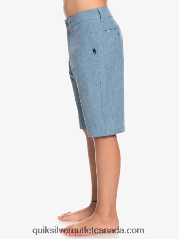 CA Quiksilver Boys 8-16 Union Heather Amphibian 19 Hybrid Shorts captains blue TX4R22327