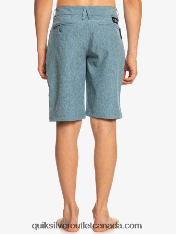CA Quiksilver Boys 8-16 Union Heather Amphibian 19 Hybrid Shorts captains blue TX4R22327