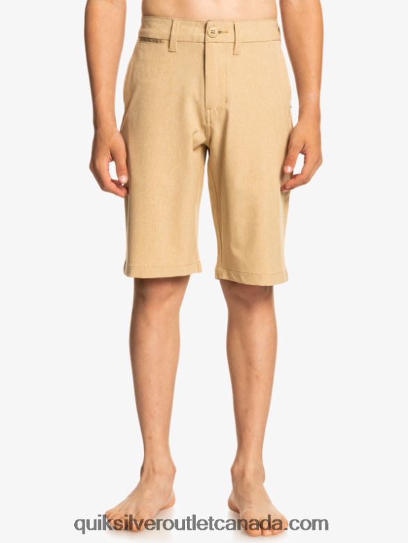 CA Quiksilver Boys 8-16 Union Heather Amphibian 19 Hybrid Shorts plage TX4R22325