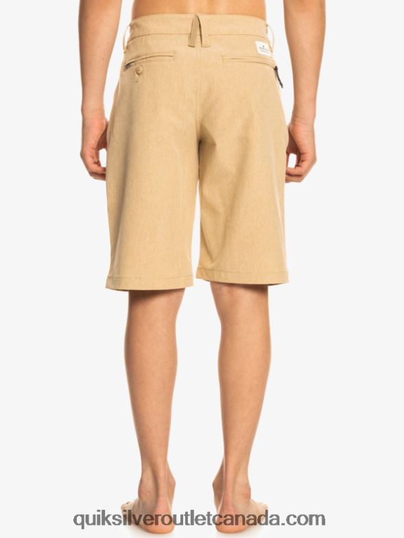 CA Quiksilver Boys 8-16 Union Heather Amphibian 19 Hybrid Shorts plage TX4R22325