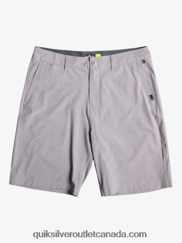CA Quiksilver Boys 8-16 Union Heather Amphibian 19 Hybrid Shorts sleet TX4R22314
