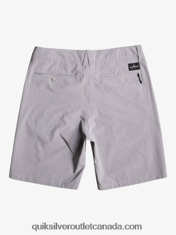 CA Quiksilver Boys 8-16 Union Heather Amphibian 19 Hybrid Shorts sleet TX4R22314